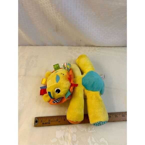 Bright Starts Taggie plush yellow lion rattle toy replacement - Picture 7 of 7